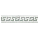 Greek key pattern mosaic tile border with Ming-Green marble for Thassos Supreme product