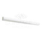 White cylindrical molding from Thassos Supreme 3/4x12 Bullnose Liner Marble