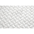 White quilted mattress topper for Thassos Supreme 3-D Small-Bread Mosaic Marble bedding