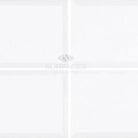 White square tiles from Thassos Supreme 3X6 Deep-Beveled Marble Polished-Honed