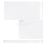 White rectangular glass tiles from Thassos Supreme 3X6 Marble Polished or Honed collection