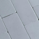 Rectangular white Thassos Supreme 3X6 Marble Tumbled tiles for elegant flooring