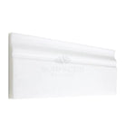 White decorative molding for Thassos Supreme 4 3/4X12 Baseboard Trim Marble
