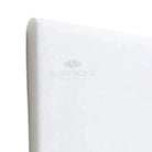 White rounded-edge surface of Thassos Supreme 4x12 marble with polished or honed finish