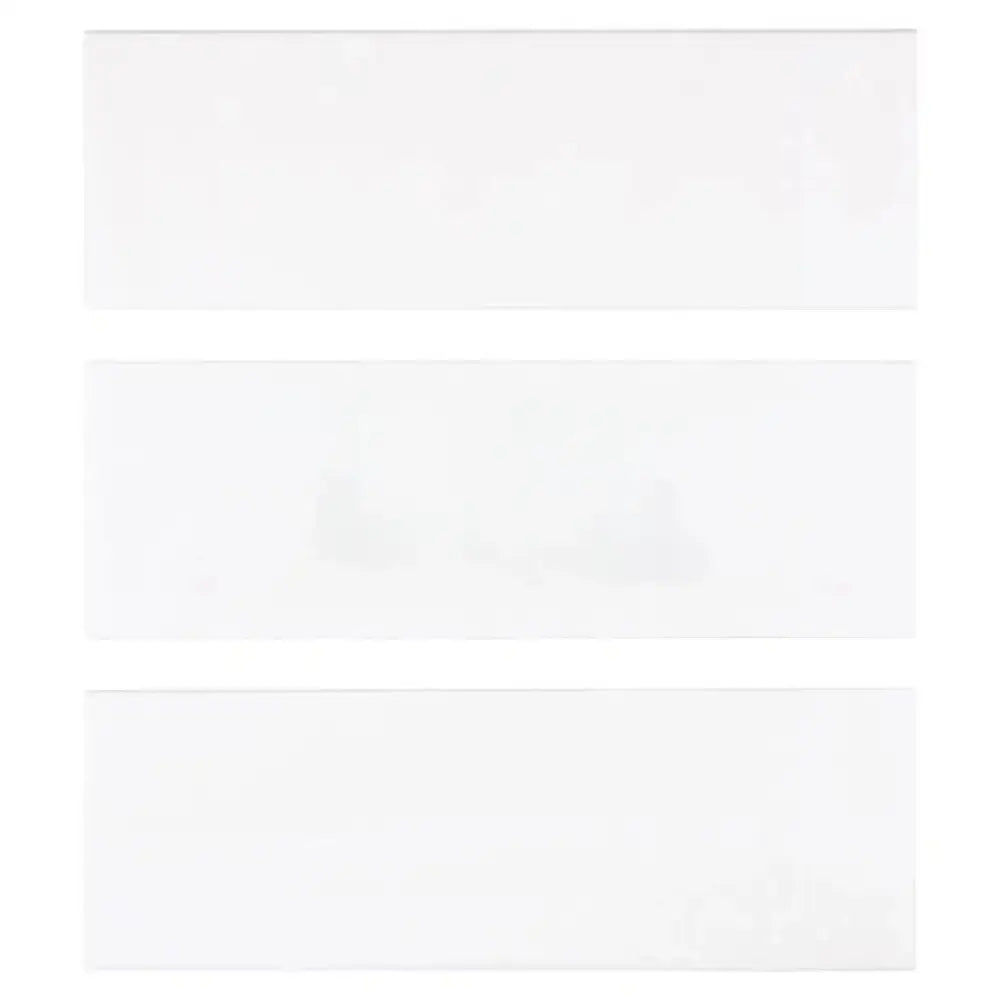 White rectangular Thassos Supreme 4x12 marble tiles polished or honed display