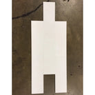 White cardboard cutout figure for Thassos Supreme 4X12 Marble Polished or Honed