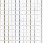 White square mosaic tiles from Thassos Supreme 5/8X5/8 Marble collection