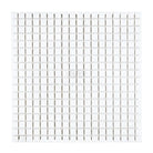White square mosaic tile sheet from Thassos Supreme Marble for polished or honed finishes