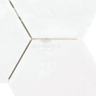 White Hexagonal Tiles for Thassos Supreme 6 Inch Hexagon Marble Mosaic Flooring