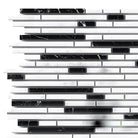 Black and white mosaic tile from Thassos Supreme and Carrara marble collection