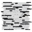 Black and white marble mosaic tile for Thassos Supreme bamboo sticks product