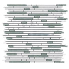 Horizontal mosaic tile pattern featuring Thassos Supreme marble for elegant flooring