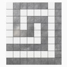 Square mosaic tile pattern from Thassos Supreme Greek Key Border Marble product