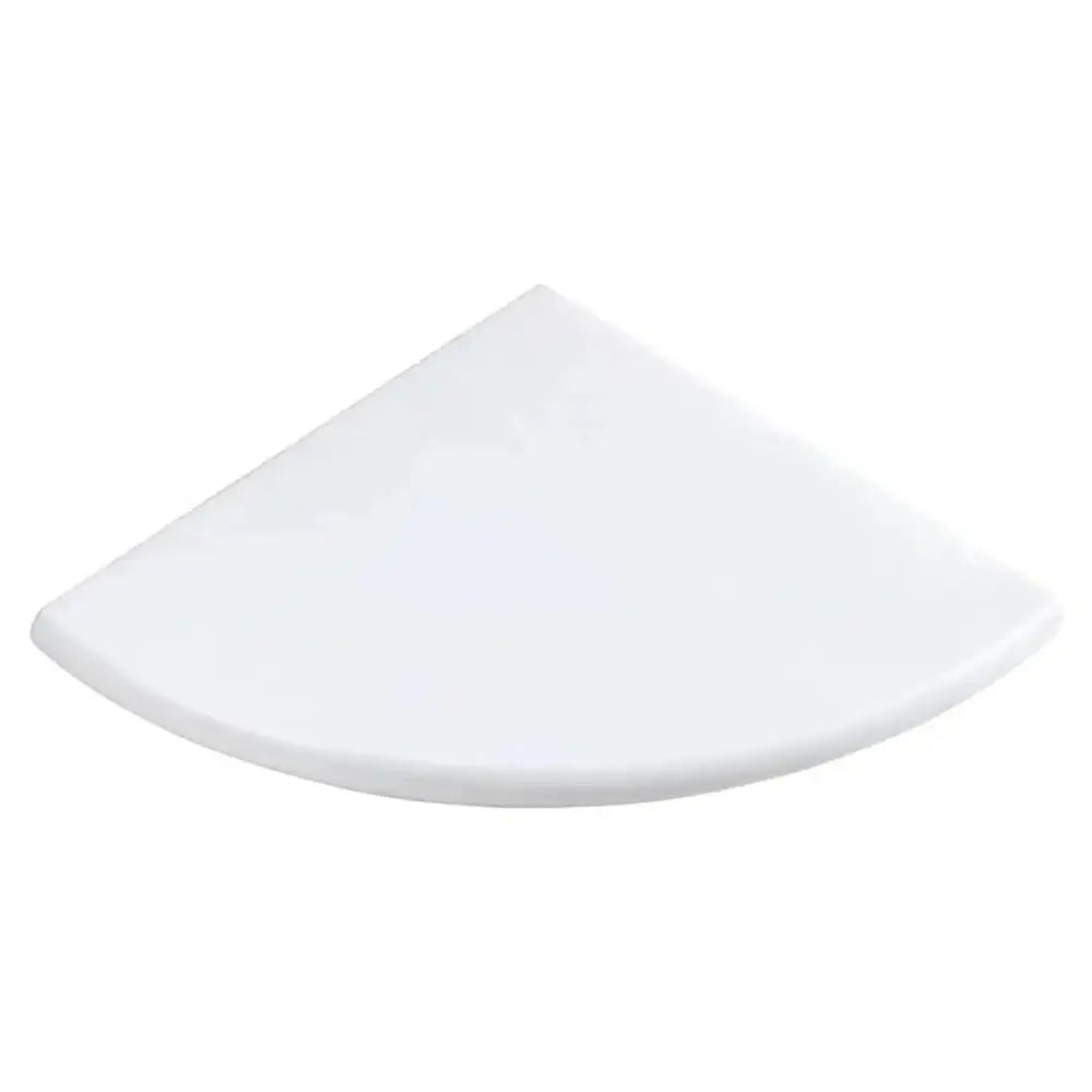 White corner shelf from Thassos Supreme Marble Shower Corner Shelf for elegant bathroom storage