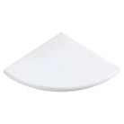 White corner shelf from Thassos Supreme Marble Shower Corner Shelf for elegant bathroom storage